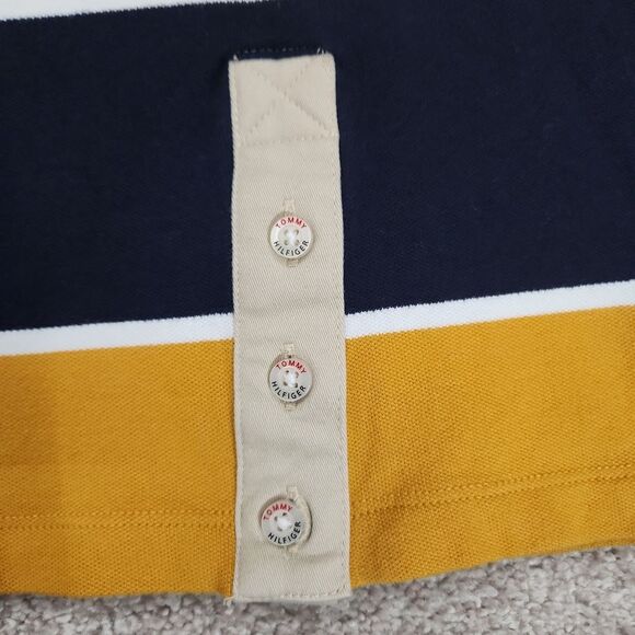 Tommy Hilfiger Blue and Yellow Color Block Thick Stripe Skirt - Picture 6 of 10